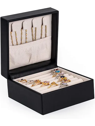 mens leather travel jewelry case